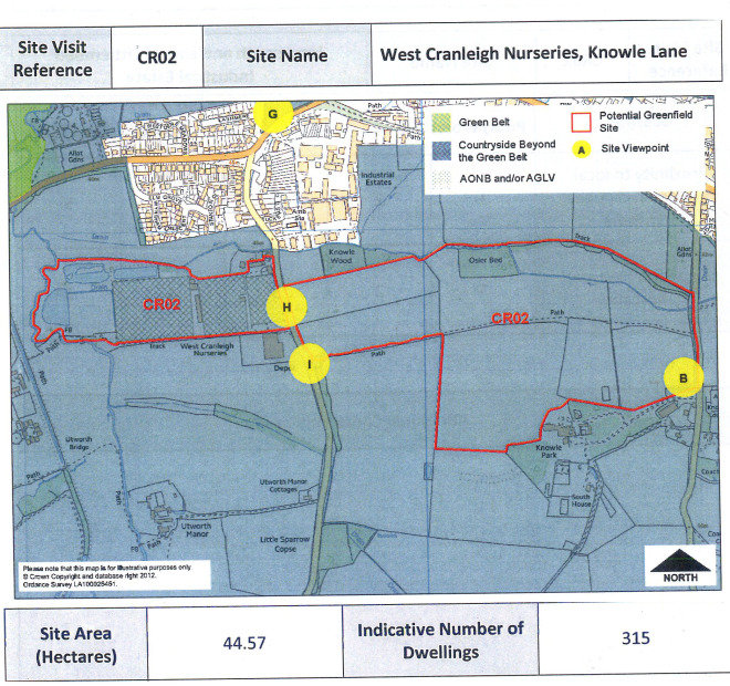 Waverley Borough Council Knowle Park Initiative site tour