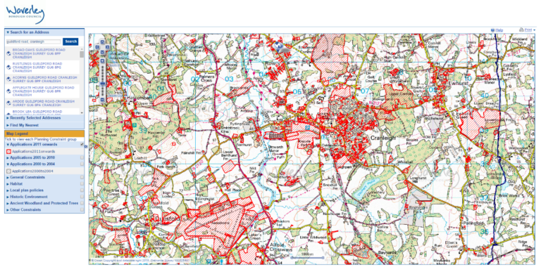 Waverley Borough Council Planning Applications